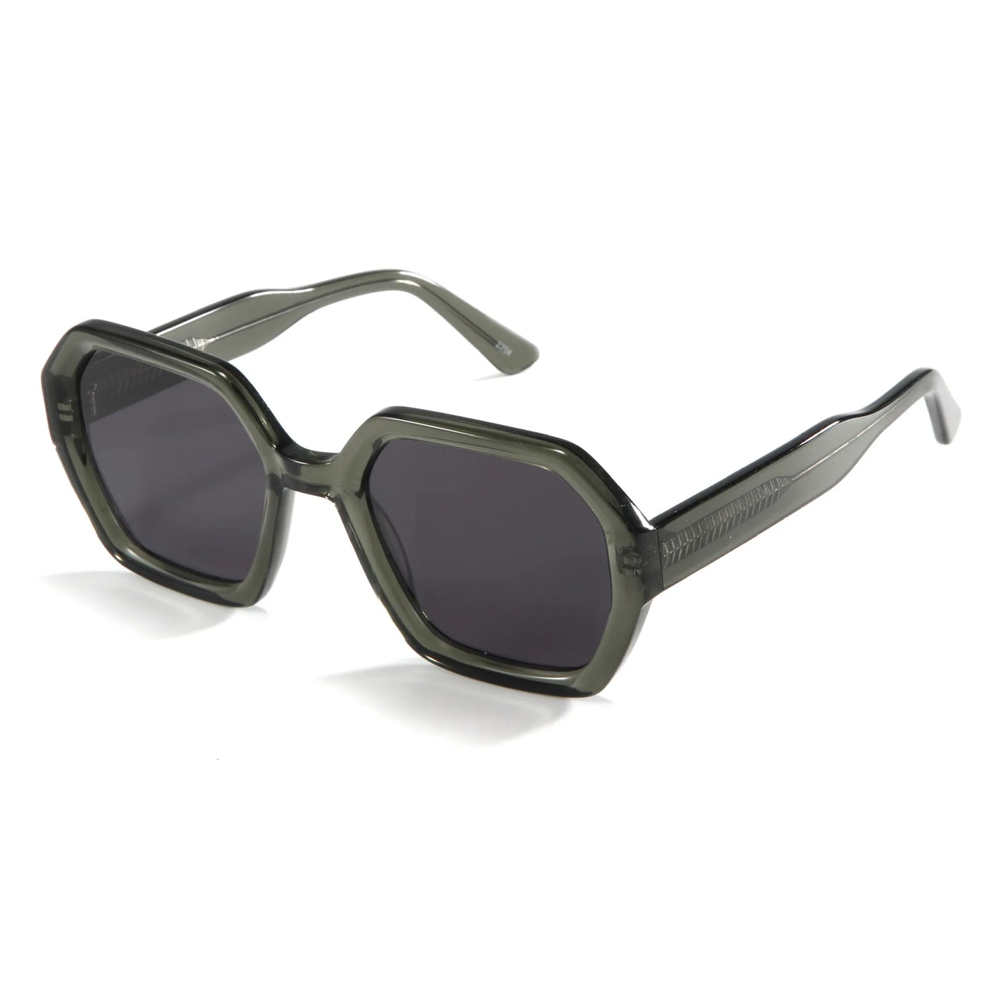 MCROONS Handmade Retro Square Acetate Sunglasses — UV400 TAC Lens, Unisex