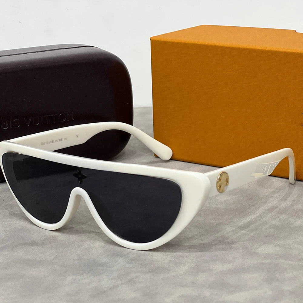 MCROONS Designer Rectangle Sunglasses — Polarized UV400, Women