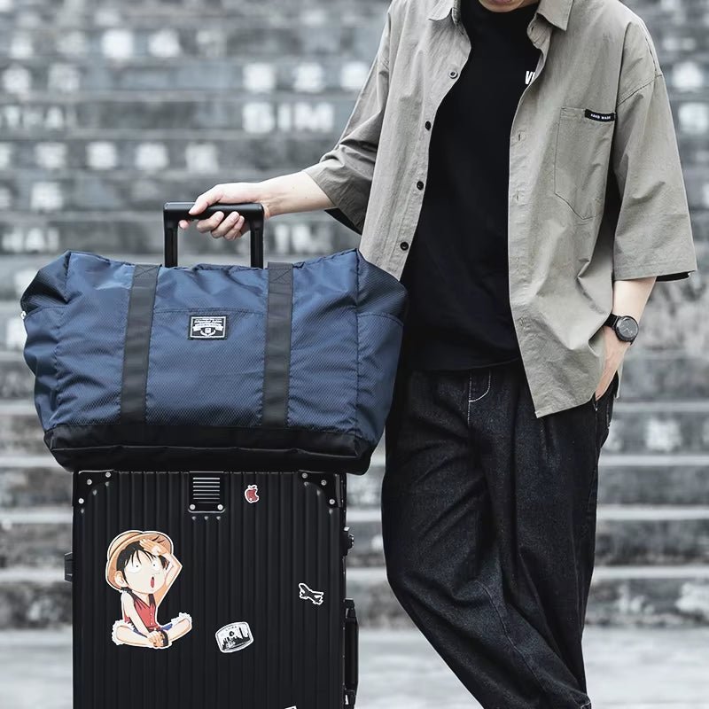 Foldable Tote Travel Bags for Men Weekend Overnight Duffle Bag 38L Large Storage Bags - MCROONS.COM