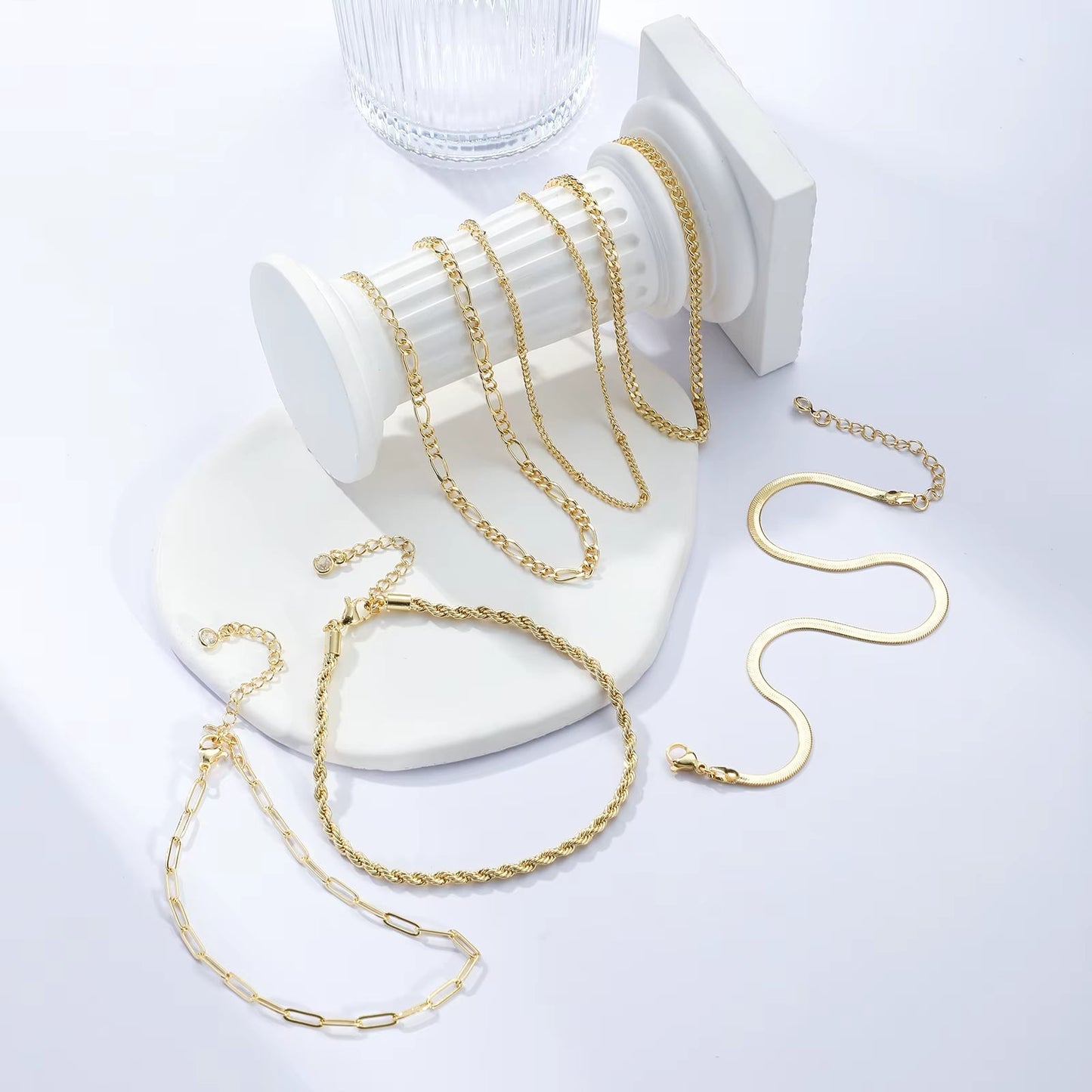 Multy Layer Summer Women'S Ankle Bracelet Fashion 18K Gold Plated Alloy Dainty Jewelry Foot Chain Anklet for Women . - MCROONS.COM