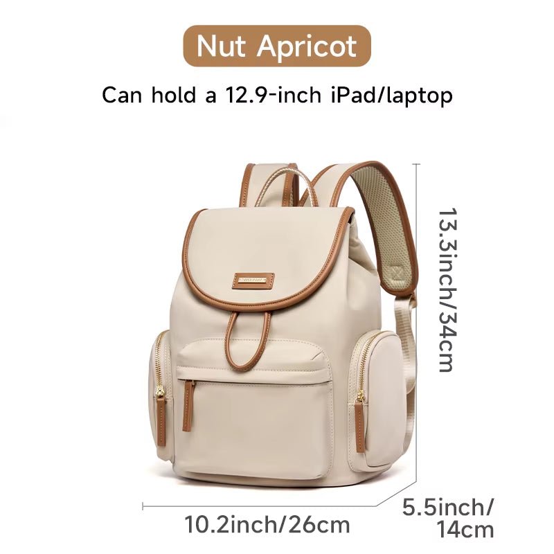 Simradia Oxford Waterproof Lady Backpack 14 Inch Laptop Backpacks for Women Simple Travel Bag School Backpack for Girls - MCROONS.COM