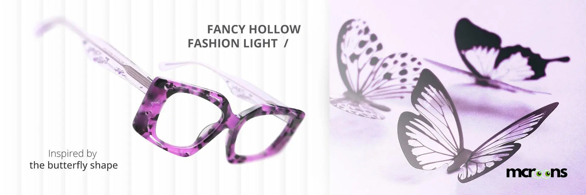 Butterfly Inspired Hollow Eyeglasses