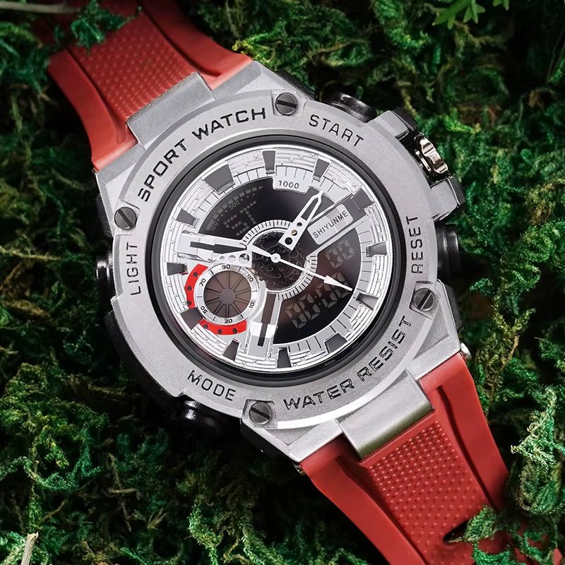 1809B Colorful Alloy Case Waterproof Fashion Watches Luxury Digital Watch Outdoor Sport Men Watch Chronograph - MCROONS.COM
