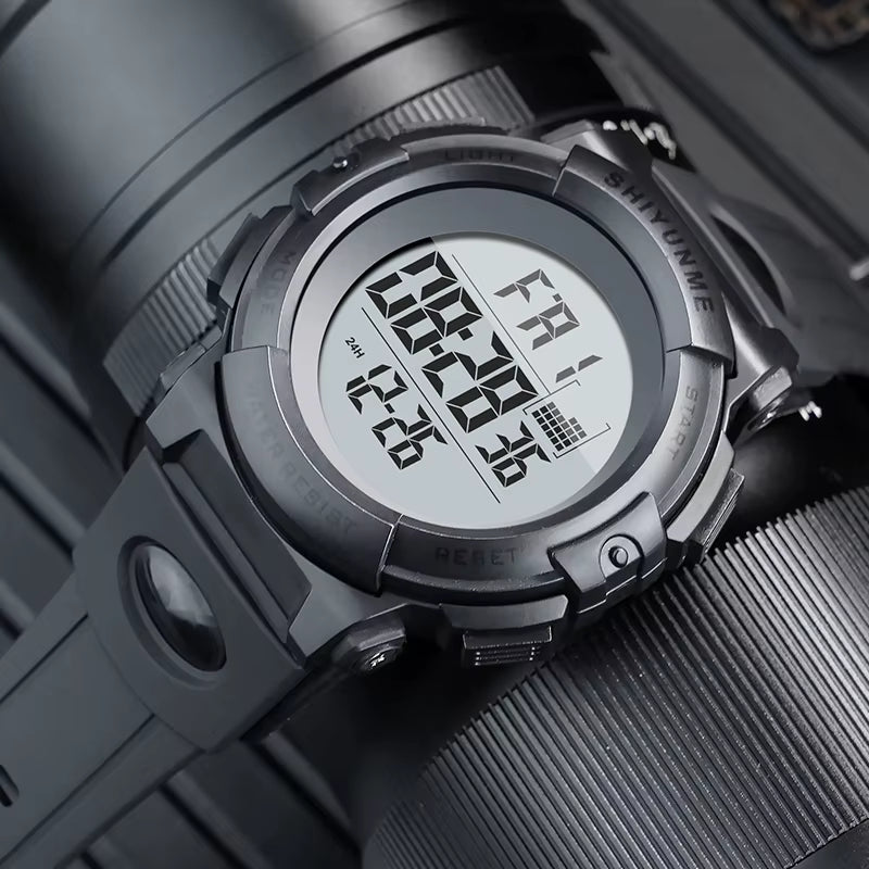 1909B New Fashion Digital Watches 2024 Sport Men Wristwatches Silicone Strap 5 Atm Waterproof Leisure Watches Relojes - MCROONS.COM