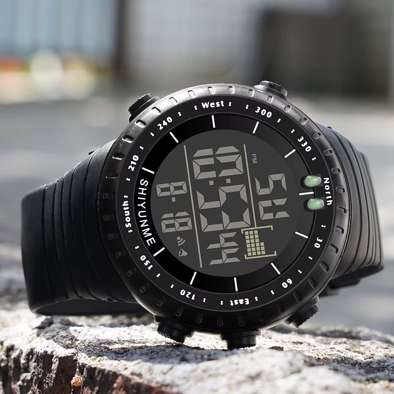 1909B New Fashion Digital Watches 2024 Sport Men Wristwatches Silicone Strap 5 Atm Waterproof Leisure Watches Relojes - MCROONS.COM