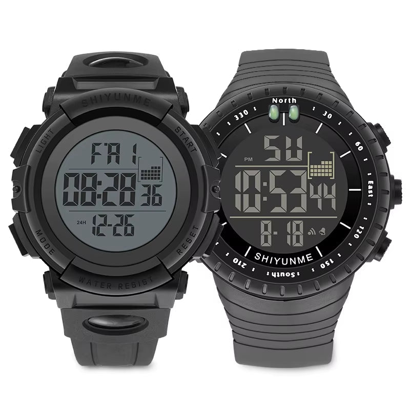 1909B New Fashion Digital Watches 2024 Sport Men Wristwatches Silicone Strap 5 Atm Waterproof Leisure Watches Relojes - MCROONS.COM