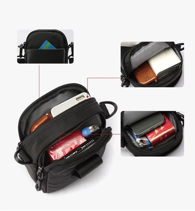 2022 Korean Style Sling Bags Small Mens Women Shoulder Mini Crossbody Phone Bag Purse Sling Shoulder Bag - MCROONS.COM