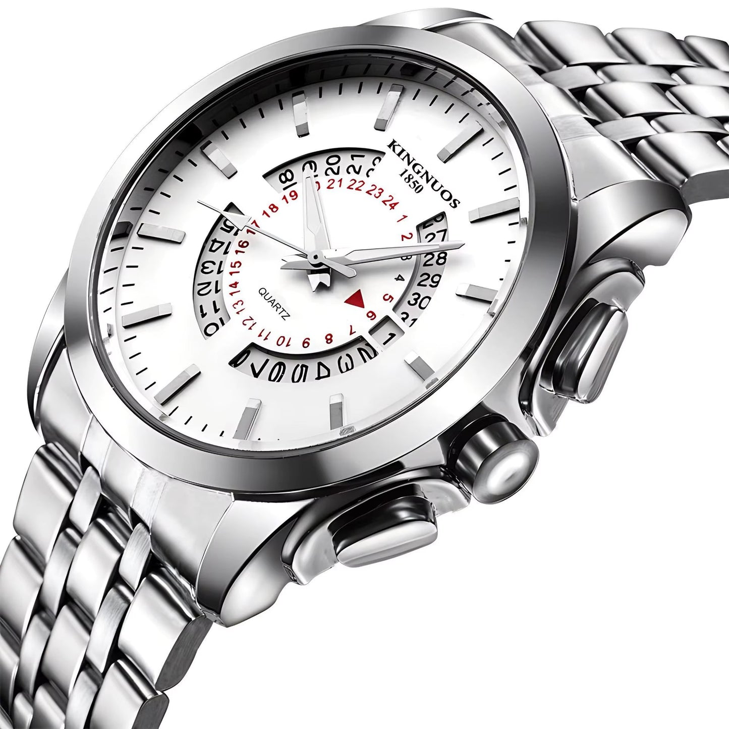 2025 Fashion Men'S Luxury Men'S Watch Calendar Multi Functional Business Men'S Quartz Watch - MCROONS.COM