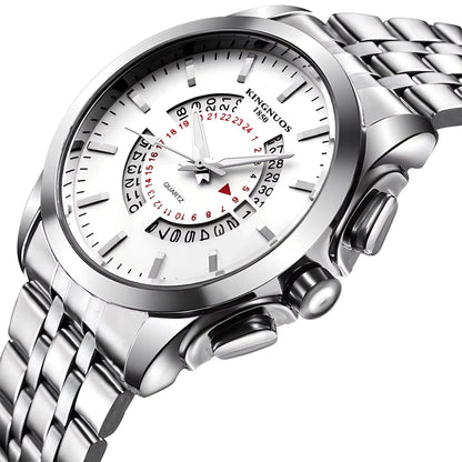 2025 Fashion Men'S Luxury Men'S Watch Calendar Multi Functional Business Men'S Quartz Watch - MCROONS.COM