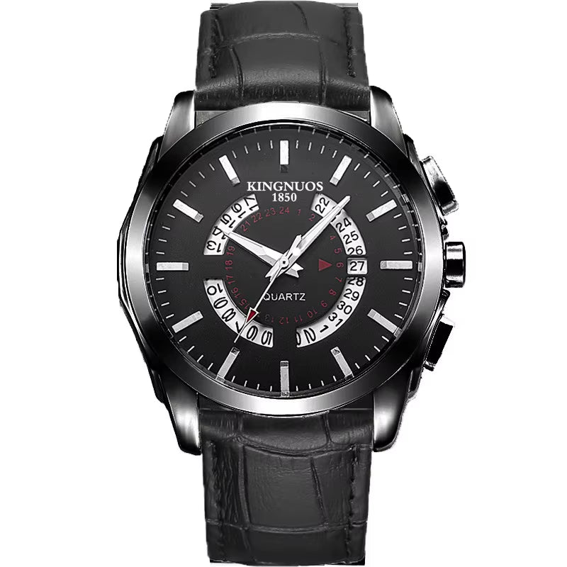 2025 Fashion Men'S Luxury Men'S Watch Calendar Multi Functional Business Men'S Quartz Watch - MCROONS.COM