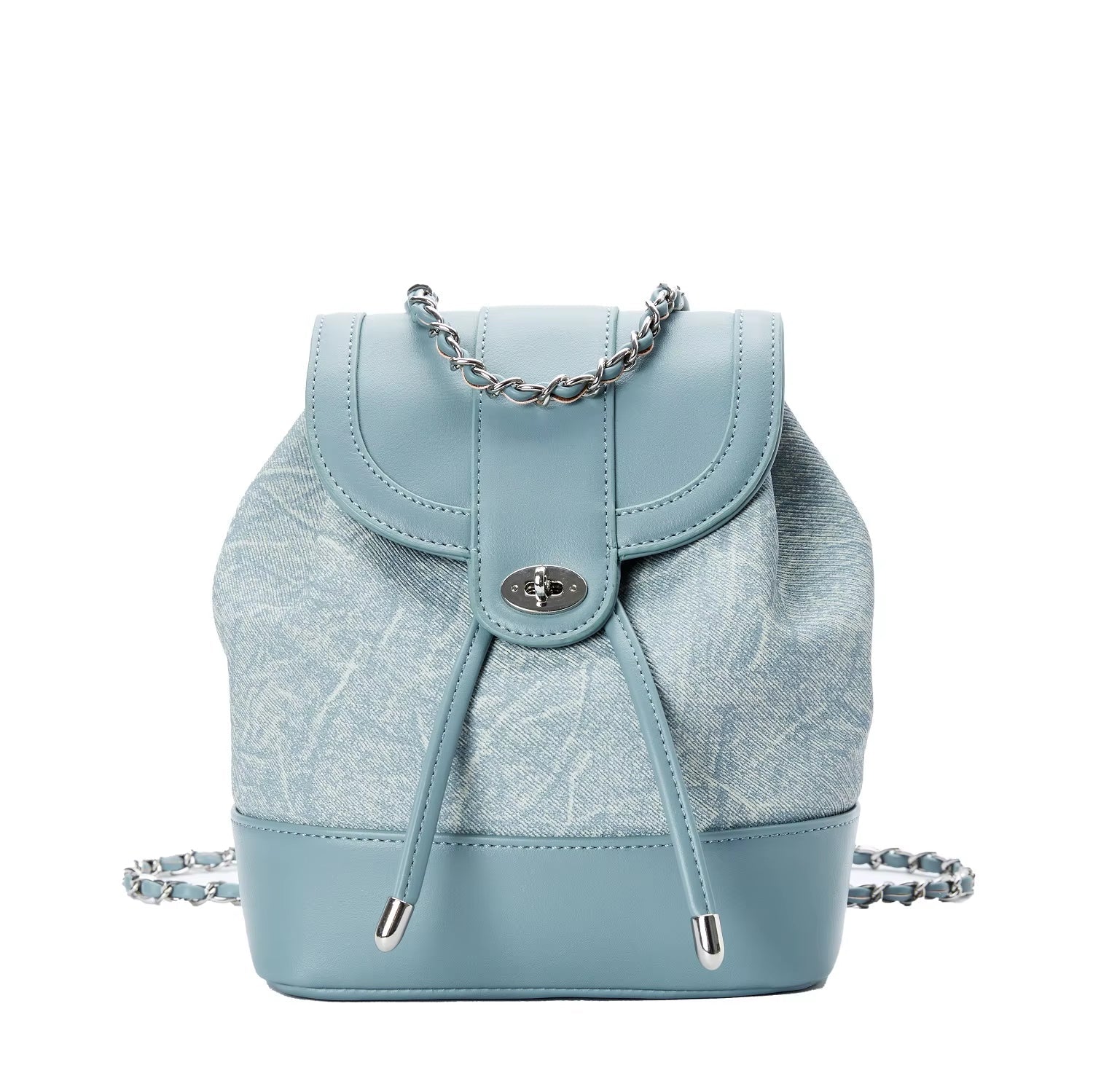 4 in 1 Women'S Chain Bag Small Outdoor Women'S PVC Leather Backpack Handbags Design Purses for Women Outdoor Shoulder Bags Lady - MCROONS.COM