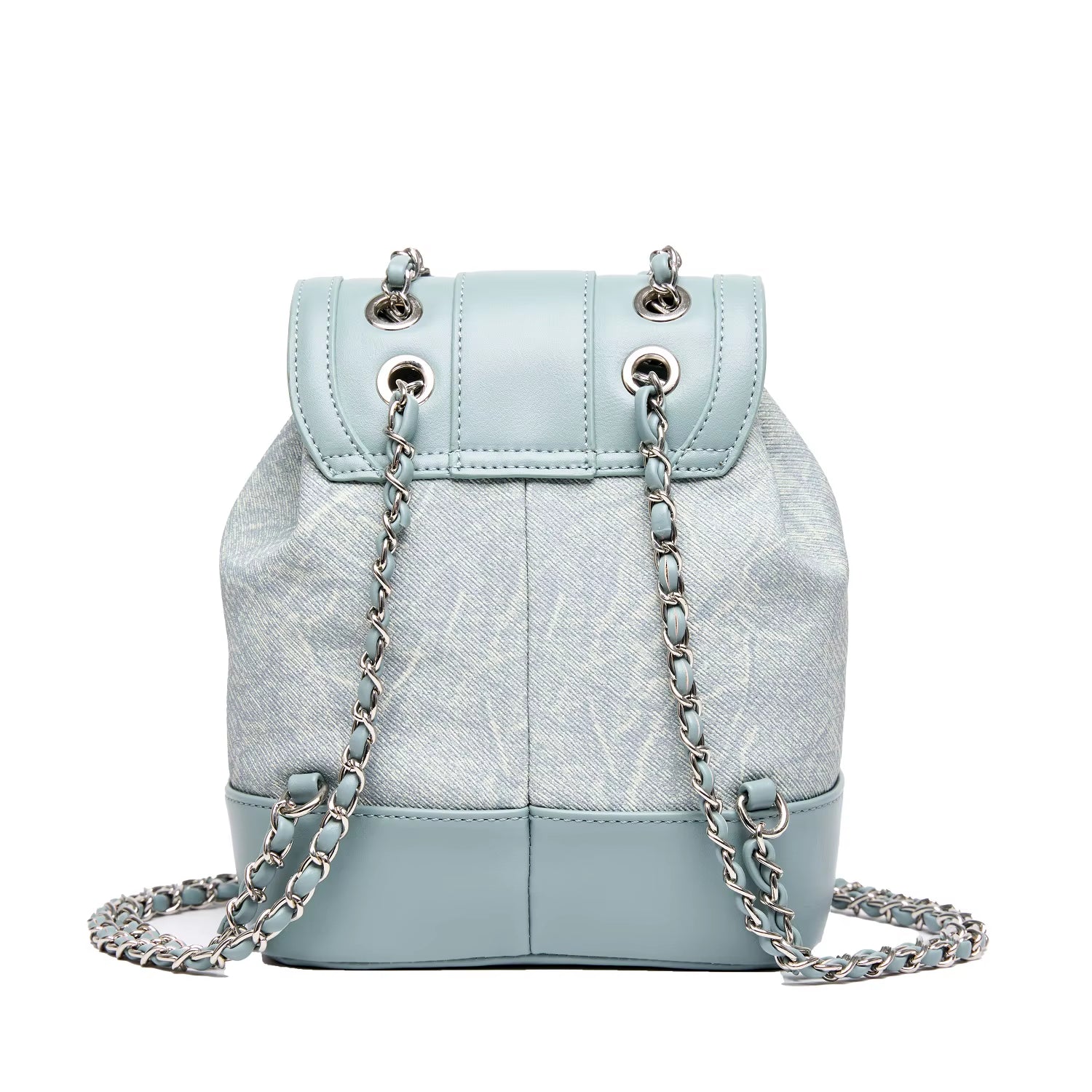 4 in 1 Women'S Chain Bag Small Outdoor Women'S PVC Leather Backpack Handbags Design Purses for Women Outdoor Shoulder Bags Lady - MCROONS.COM