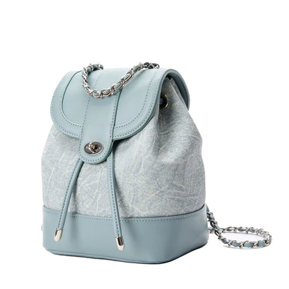 4 in 1 Women'S Chain Bag Small Outdoor Women'S PVC Leather Backpack Handbags Design Purses for Women Outdoor Shoulder Bags Lady - MCROONS.COM