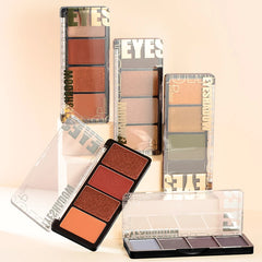 Beauty Sheer Shine 4 Colors Eyeshadow Palette Long Lasting Matte Creamy Eye Shadow Eyes Makeup