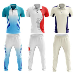 Multicolor Full Sublimation Clothing Cricket Trouser Breathable Outdoor Sports Shirts
