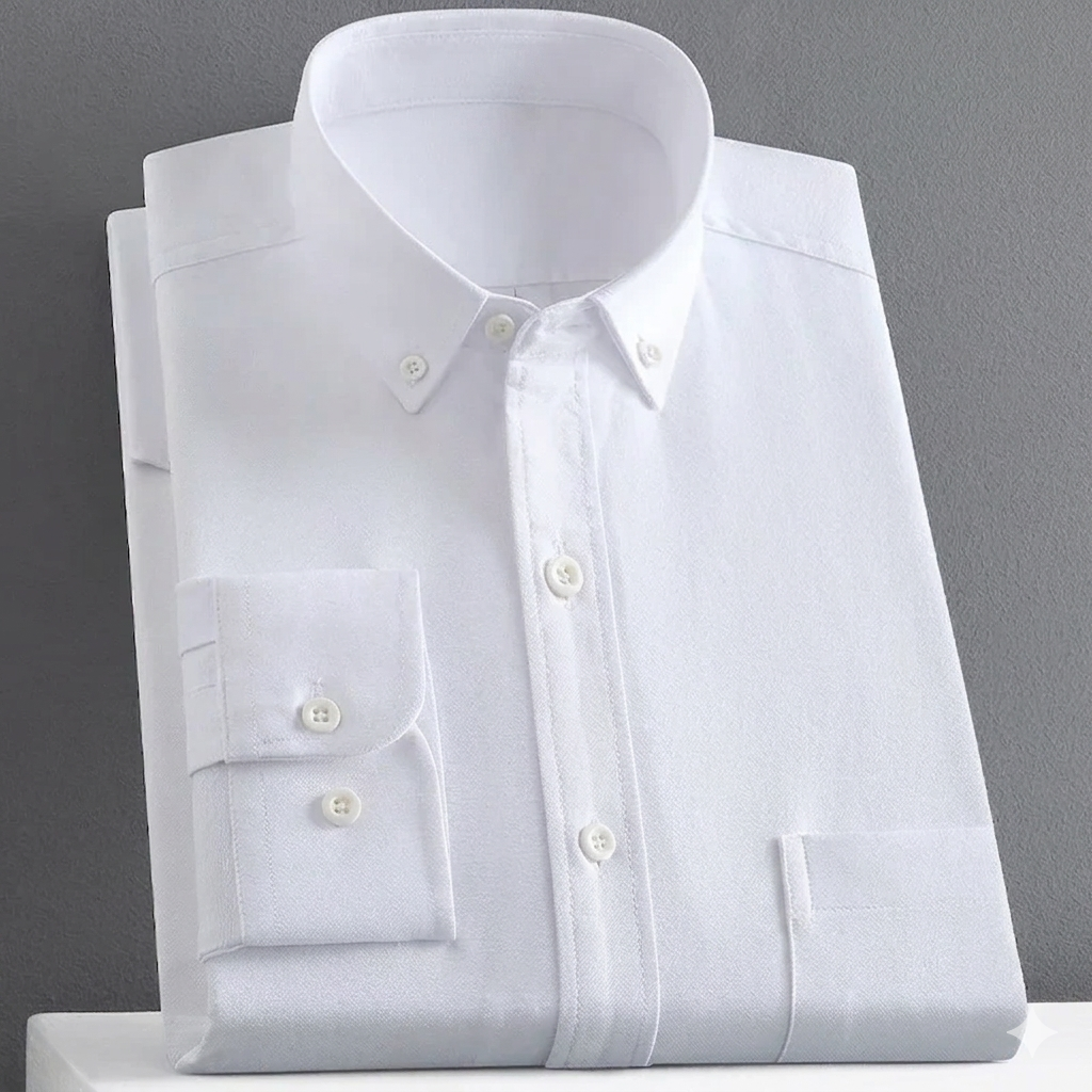 Yarn Dyed Men's 100% Cotton Chemise Homme Long Sleeve Casual Clothing Solid Color Oxford Mens Shirts ODM Supply