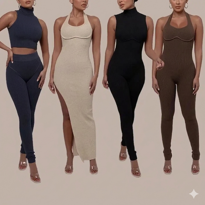 Custom Logo Clothing Manufacturers Training&Jogging Wear Bodycon Crop Top Legging Sexy Summer Outfits Two 2 Piece Set Women