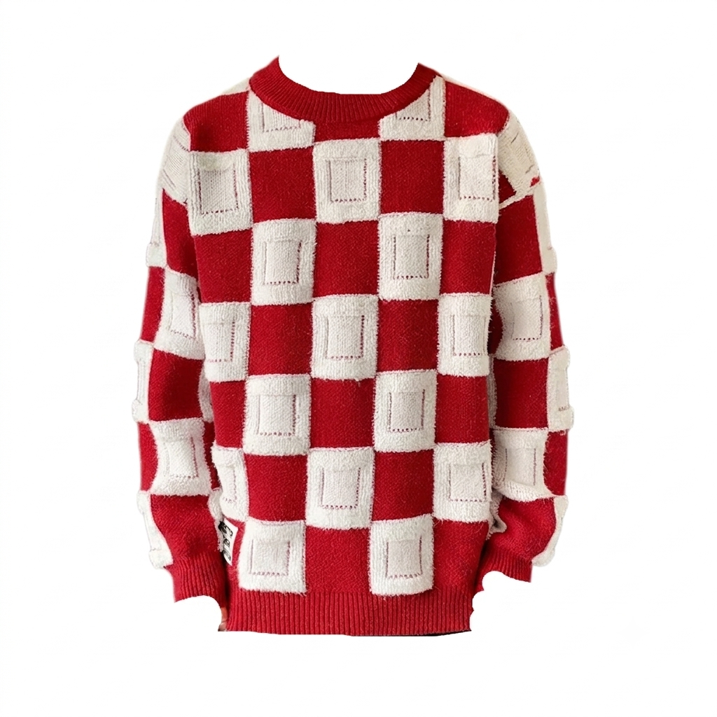 Custom  Men's Sweaters for Autumn Winter Knitted Casual Men's Knitwear with Logo Decoration
