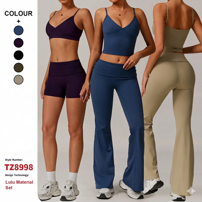 Custom High Quality Environmentally Friendly Sustainable Yoga Wear Women Sportswear Gym Running Workout Clothes Fitness Yoga Set