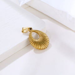 Olivia 18K New Design Trendy Hoop Pendant Vintage Italian Charm for Necklace Stainless Steel Fine Jewelry for Jewelry Making