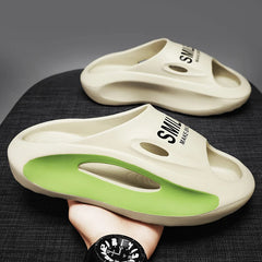 Summer Cozy Platform Toe Thick Soled Soft Non-Slip EVA Home Bathroom Couple Outdoor for Slippers Shoes Sandals