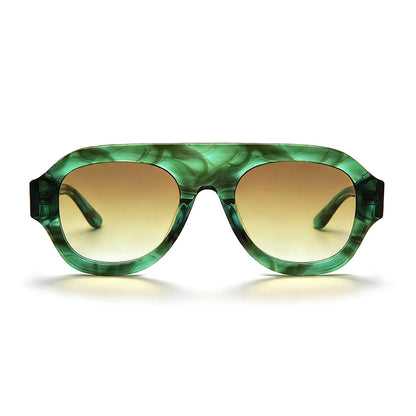 MCROONS Classic Square Acetate Sunglasses — CR39 Lens, Unisex
