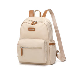 Simradia Fashionable 14 Inch Ladies' Laptop Backpack Waterproof PVC Leather with Zipper Closure Polyester Lining for Outdoor