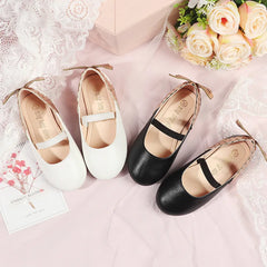 Girls Flats 2023 Spring Autumn, Soft Sole Bow Princess Shoes, Non-slip Toddler Kids Fashion Ballet