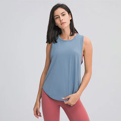 Yoga Vest for Women With Hollow Back and Breathable Sports Fitness Running Top