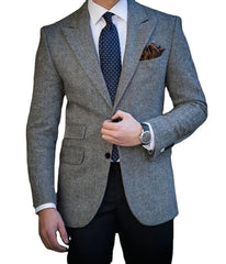 Winter Jacket 1 PCS Men's Suits Herringbone  Clothing Jackets Costumes