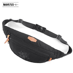 Waterproof Crossbody Shoulder Bag Leather Waist Bag Rinoneras Sacs Banane Women Mens Water Proof Polyester Waist Bag Big Zipper