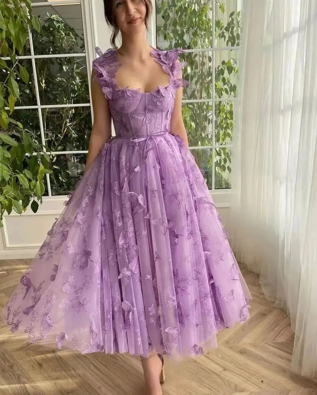 butterfly applique prom dress Jovani 24182