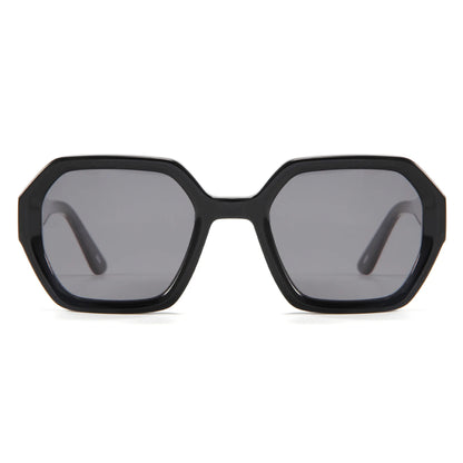 MCROONS Handmade Retro Square Acetate Sunglasses — UV400 TAC Lens, Unisex