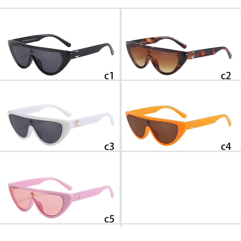 MCROONS Designer Rectangle Sunglasses — Polarized UV400, Women