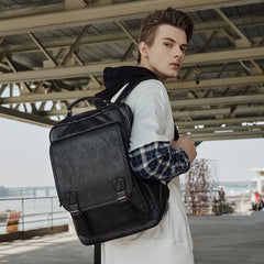 Fashion PU Laptop Backpack Travelling Waterproof PU Leather Laptop Backpack for Men Backpack