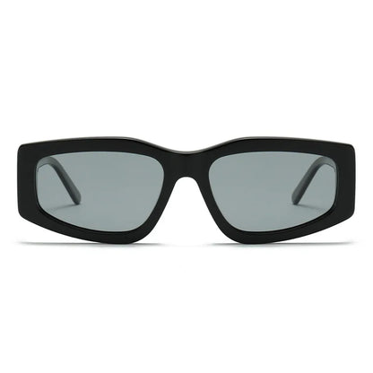 MCROONS Round Geometric Acetate Glasses — Anti-Radiation, Unisex