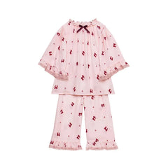 Baby Girl Sleepwear 2 Piece Set Children Comfort Casual Summer Autumn Loungewear Dress Kids Girls Sleep Wear Clothes