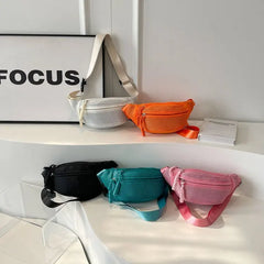 Large Capacity Fanny Pack Travel and Summer-Ready Street Style Chest Bag Casual Shoulder Crossbody Waist Belt Bag