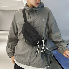 Korean-Style Ins-Inspired Men's Chest Bag Fashionable Sporty Versatile Couple Style High Quality Waterproof Oxford Cloth Bag
