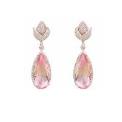 xuping Elegant Style Fashion Women Luxury Jewelry Drop Shaped Statement Earrings