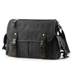Large Capacity Canvas Messenger Bags Unisex Laptop Shoulder Bags for Men Vintage Briefcase