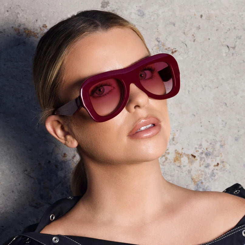 MCROONS Oversized Square Acetate Sunglasses — Polarized UV400, Unisex