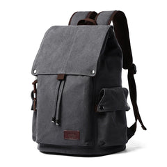 Outdoor Travel Bag for Men Durable Vintage Canvas Backpack