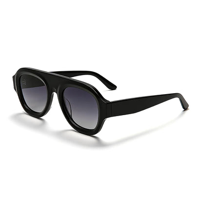 MCROONS Classic Square Acetate Sunglasses — CR39 Lens, Unisex