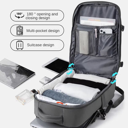 Anti - Theft Mochilas Waterproof Unisex Carry on Travel Backpack Large Capacity Overnight Travel Backpack - MCROONS.COM