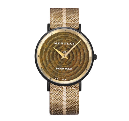 Black Myth Maze Game Sapphire Crystal 316L Stainless Steel Quality Quartz Movt Wooden Men Watch Muti - Color Hemp Rope Wrist Watch - MCROONS.COM