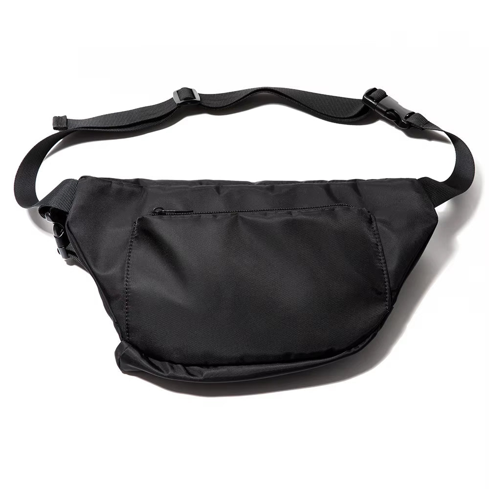 Black Waterproof Crossbody Bags for Men Travel Single Shoulder Bag Men Belt Bag Fanny Pack - MCROONS.COM