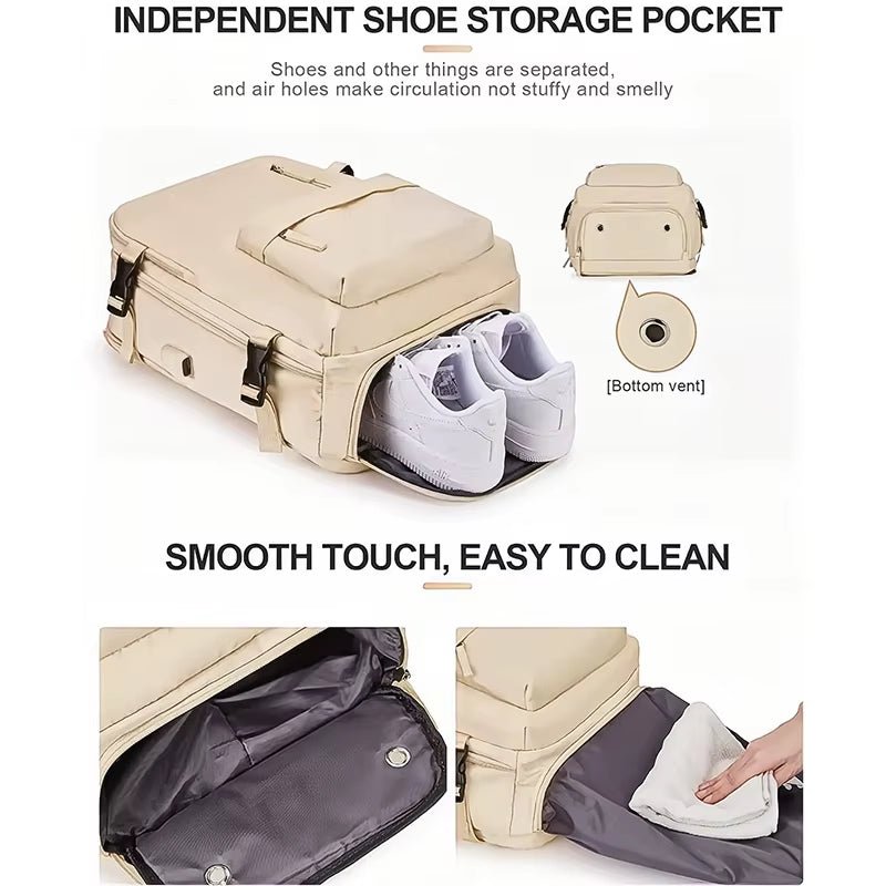 Carry on Large Travel Backpack Mochilas Airline Flight Approved Daypack Travel Backpack Bags - MCROONS.COM