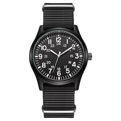 Chic Nylon Leather Quartz Watches Men Movement Watches Wrist Waterproof Minimalist Sports Wristwatch - MCROONS.COM