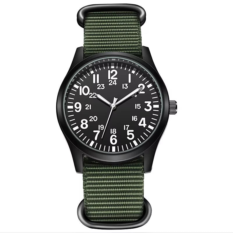 Chic Nylon Leather Quartz Watches Men Movement Watches Wrist Waterproof Minimalist Sports Wristwatch - MCROONS.COM